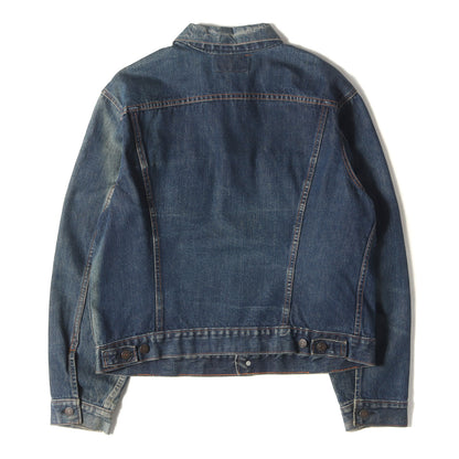 [希少 ビッグサイズ 濃紺] 60s 70505-0217 Big E 4th デニムジャケット / ボタン裏刻印525 BigE赤タブ