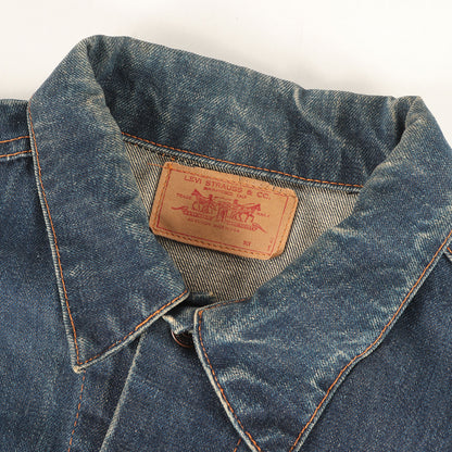 [希少 ビッグサイズ 濃紺] 60s 70505-0217 Big E 4th デニムジャケット / ボタン裏刻印525 BigE赤タブ