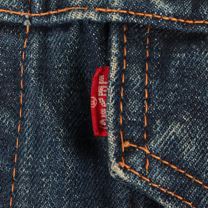 [希少 ビッグサイズ 濃紺] 60s 70505-0217 Big E 4th デニムジャケット / ボタン裏刻印525 BigE赤タブ