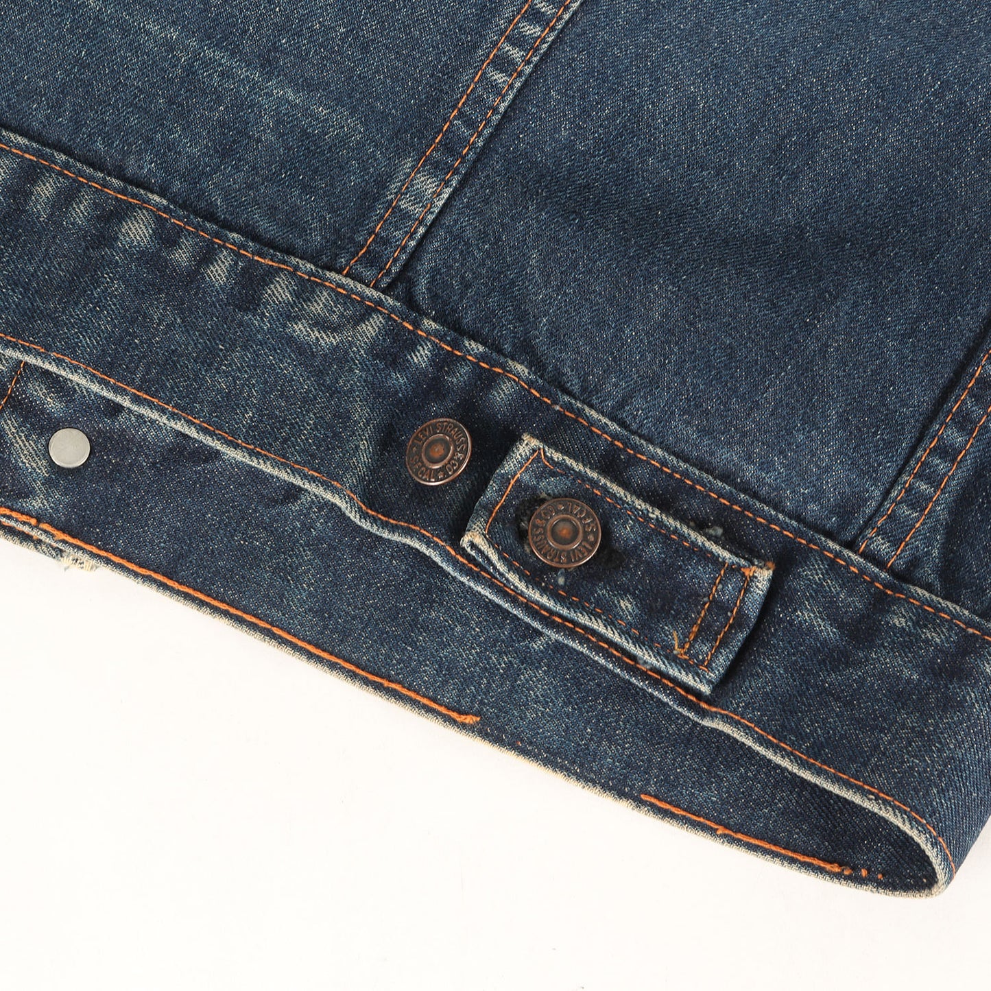 [希少 ビッグサイズ 濃紺] 60s 70505-0217 Big E 4th デニムジャケット / ボタン裏刻印525 BigE赤タブ