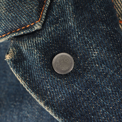 [希少 ビッグサイズ 濃紺] 60s 70505-0217 Big E 4th デニムジャケット / ボタン裏刻印525 BigE赤タブ