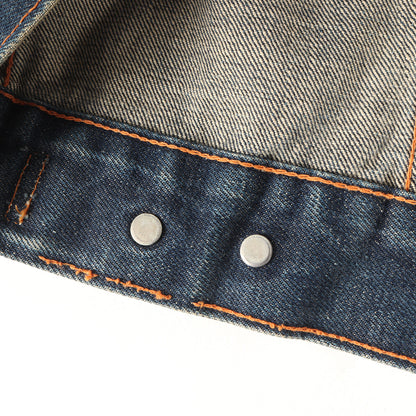 [希少 ビッグサイズ 濃紺] 60s 70505-0217 Big E 4th デニムジャケット / ボタン裏刻印525 BigE赤タブ