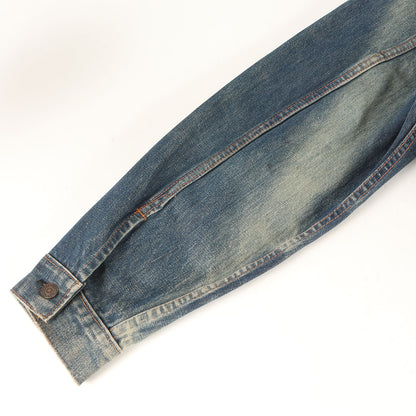 [希少 ビッグサイズ 濃紺] 60s 70505-0217 Big E 4th デニムジャケット / ボタン裏刻印525 BigE赤タブ