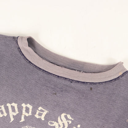 [ナス紺 小文字 ランタグ] 50s フラタニティ プリント スウェット (Kappa Siguma)