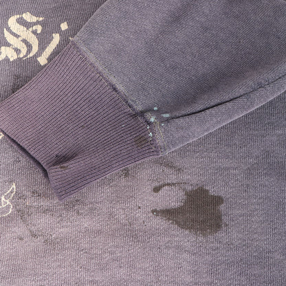 [ナス紺 小文字 ランタグ] 50s フラタニティ プリント スウェット (Kappa Siguma)