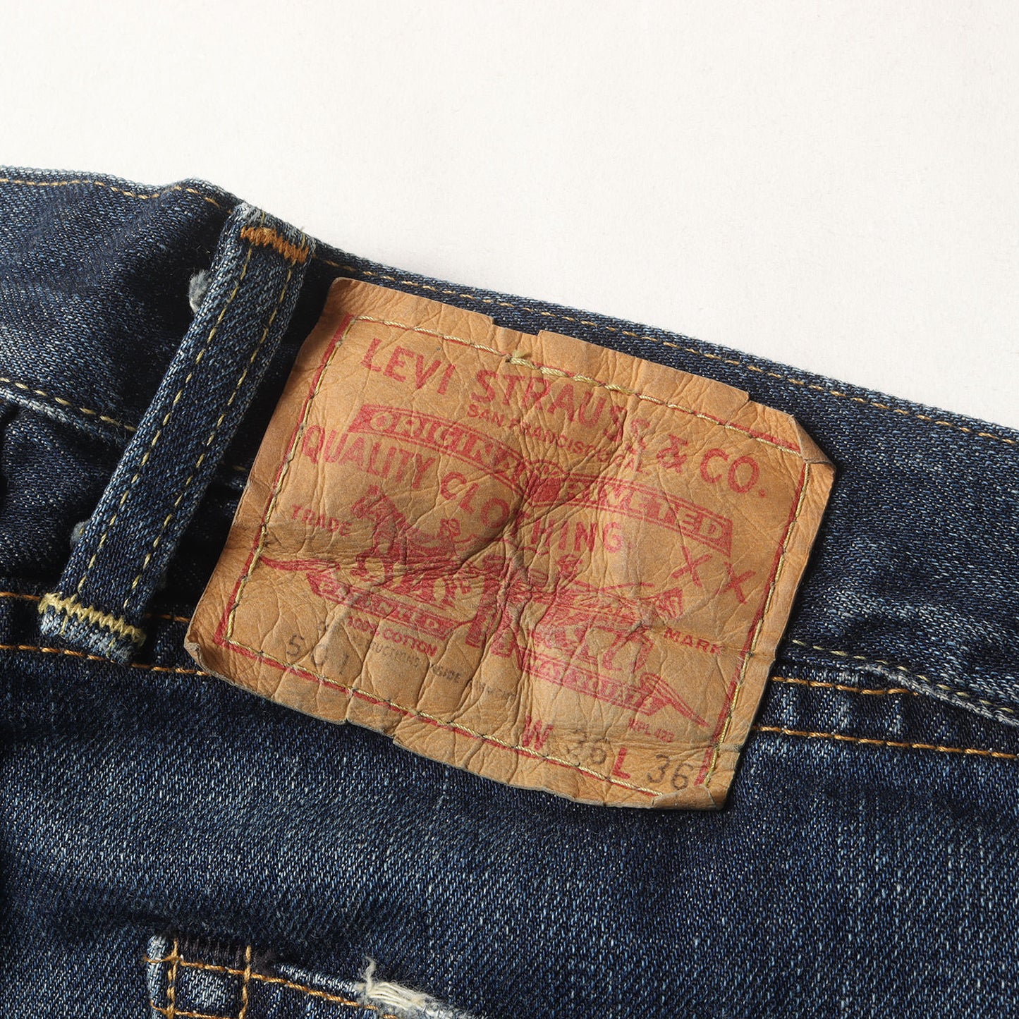 [希少 ビッグサイズ] 00s 1971年復刻 501 66前期 Big E ローライズ デニムパンツ / 日本製 71501