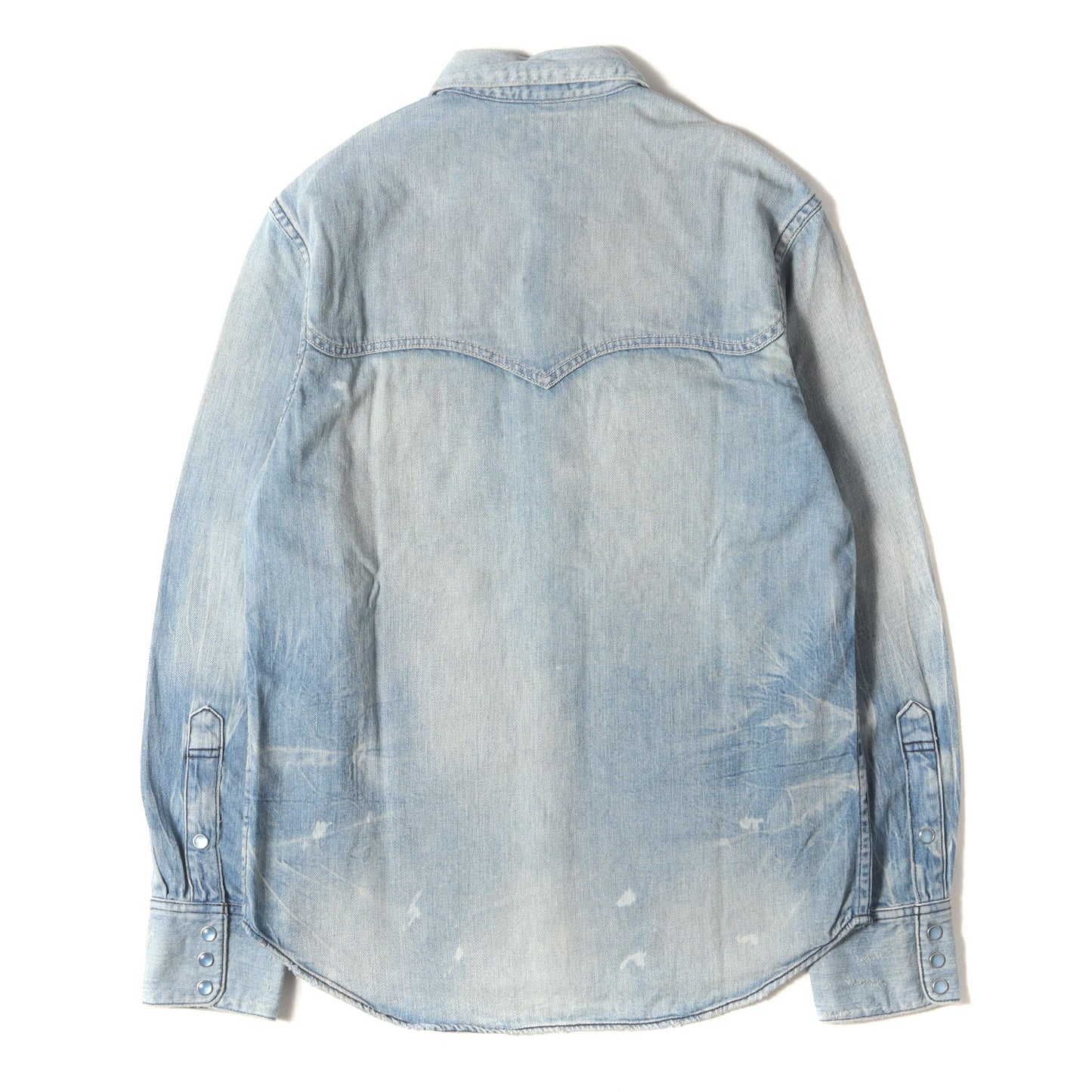 ヴィンテージ加工 デニム ウエスタンシャツ(ALLMAN L/S)