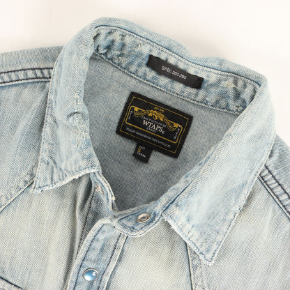 ヴィンテージ加工 デニム ウエスタンシャツ(ALLMAN L/S)