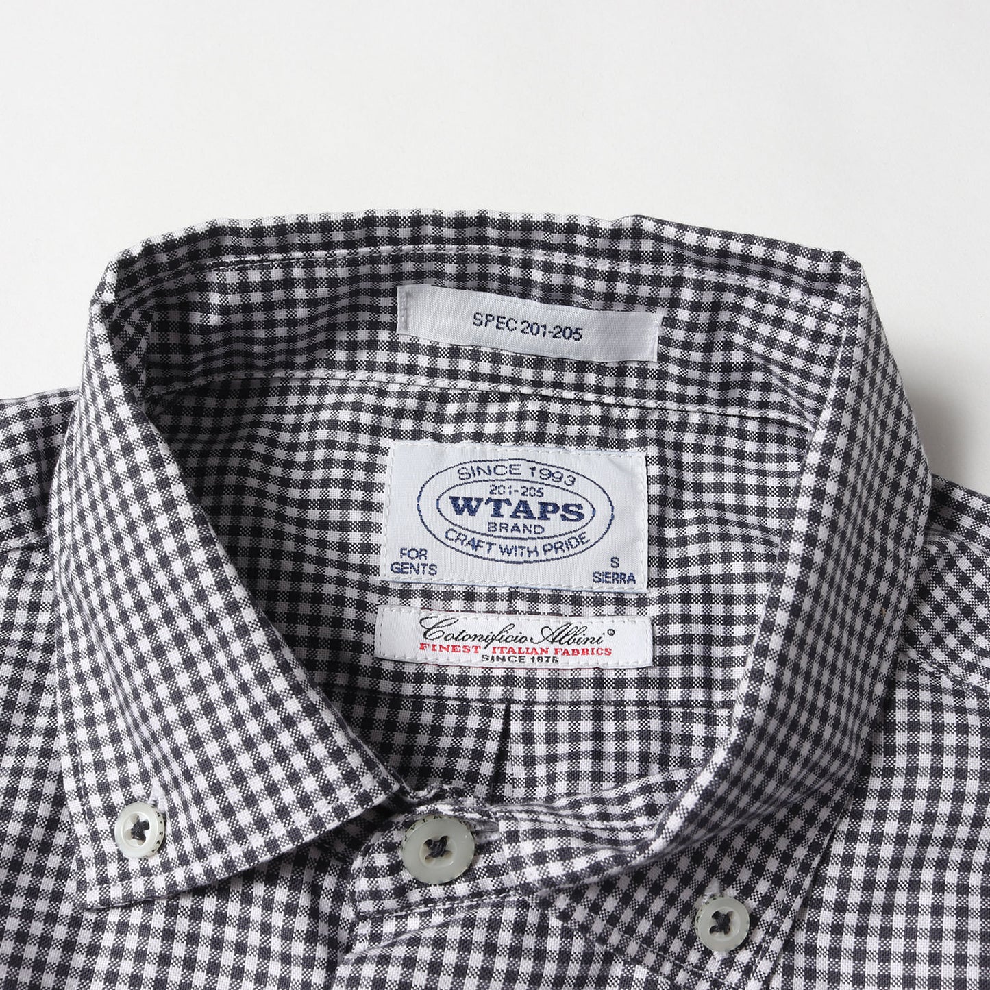 ギンガムチェック ボタンダウン ネルシャツ(GINGHAM L/S)