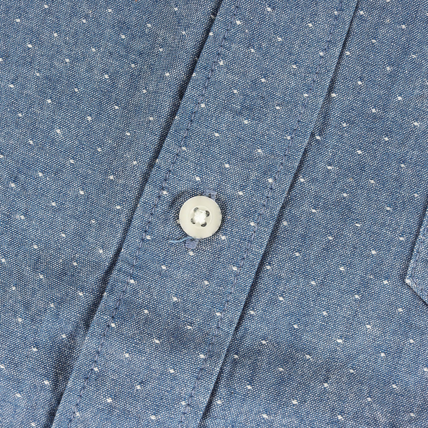 ピンドット刺繍 シャンブレー ボタンダウンシャツ(DOTS L/S)
