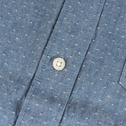 ピンドット刺繍 シャンブレー ボタンダウンシャツ(DOTS L/S)