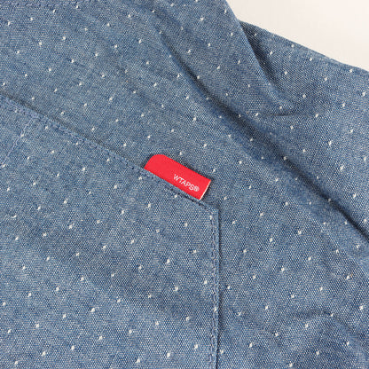ピンドット刺繍 シャンブレー ボタンダウンシャツ(DOTS L/S)