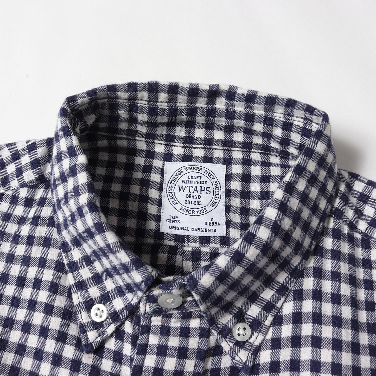 ×Albini ギンガムチェック ボタンダウンシャツ(PLAIN L/S 04)