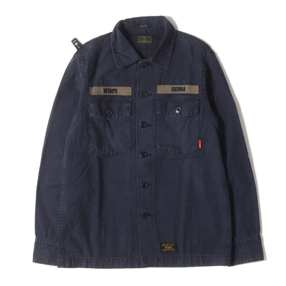 コットンバックサテン ミリタリーシャツ(BUDS L/S)