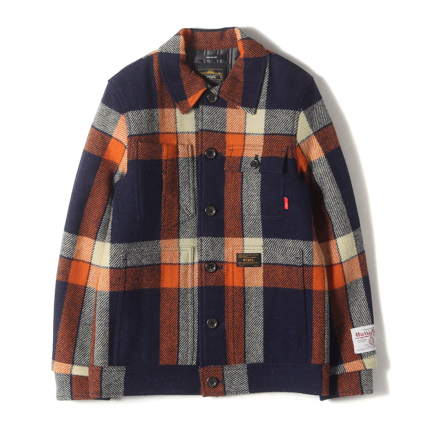 ×HARRIS TWEED キルティングライナー付き ツイード チェックジャケット(GREASE)