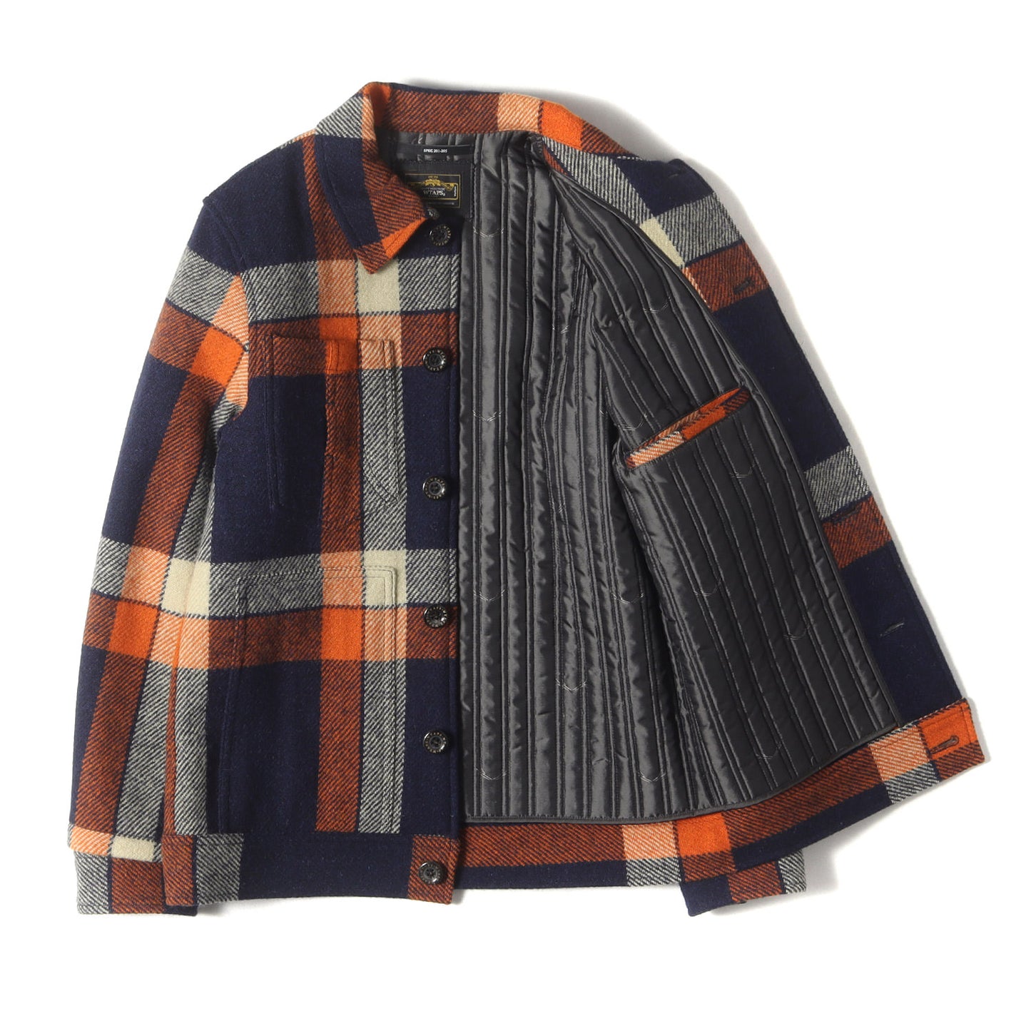 ×HARRIS TWEED キルティングライナー付き ツイード チェックジャケット(GREASE)