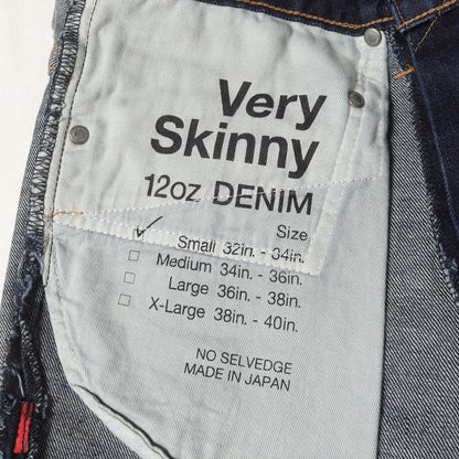 ダメージリペア加工 スキニー デニムパンツ(BLUES VERY SKINNY TRASH)