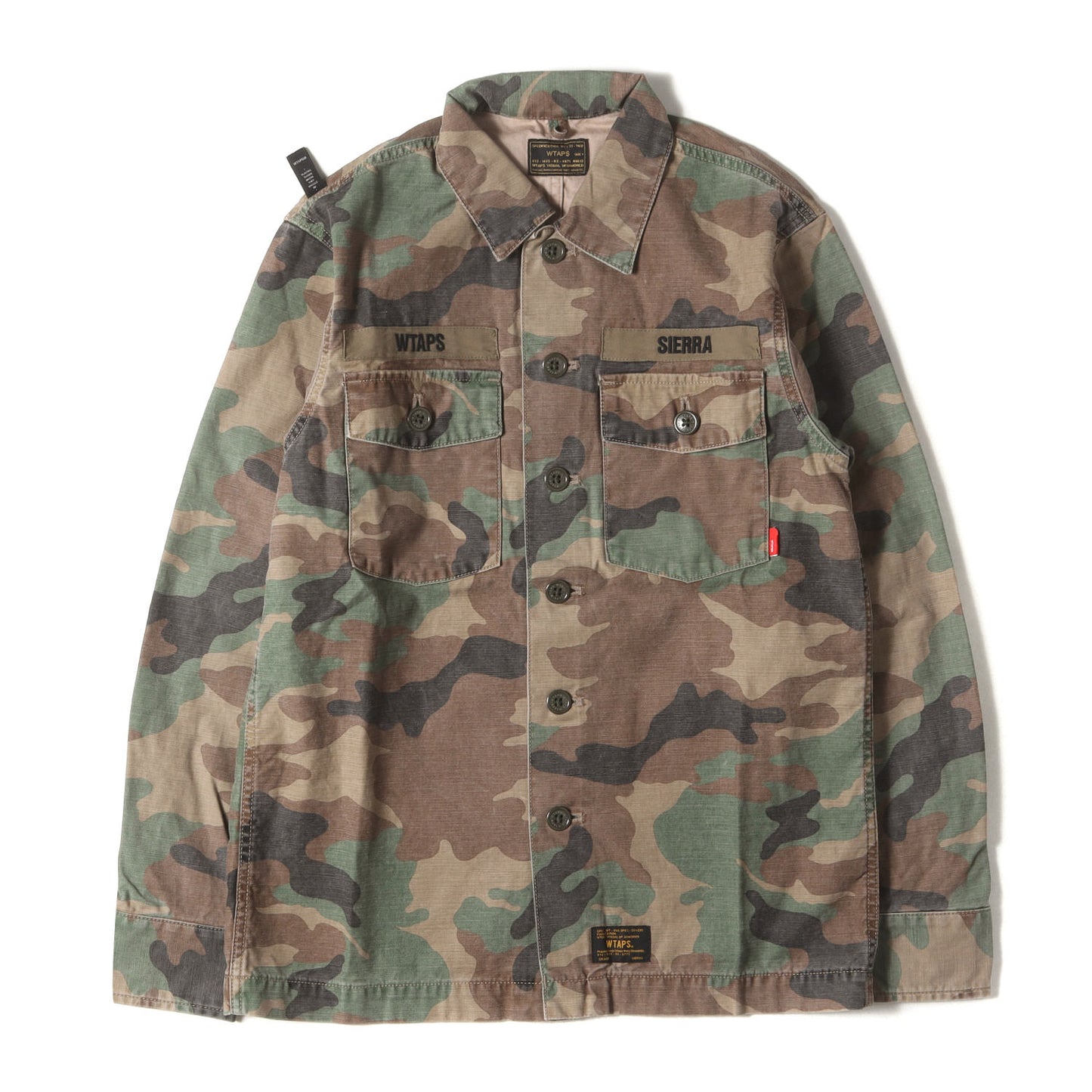 ウッドランドカモ ミリタリーシャツ(BUDS L/S 02)