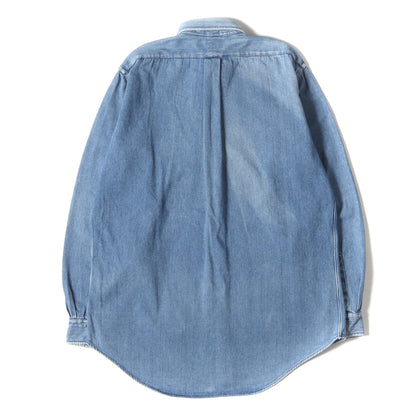 [雰囲気抜群] 90s 赤ポニー BD デニム ボタンシャツ