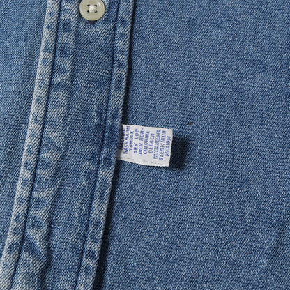 [雰囲気抜群] 90s 赤ポニー BD デニム ボタンシャツ
