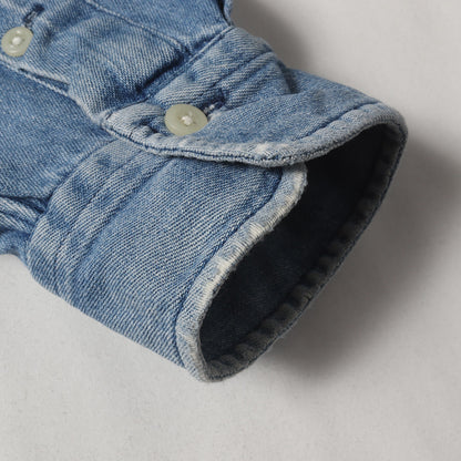 [雰囲気抜群] 90s 赤ポニー BD デニム ボタンシャツ