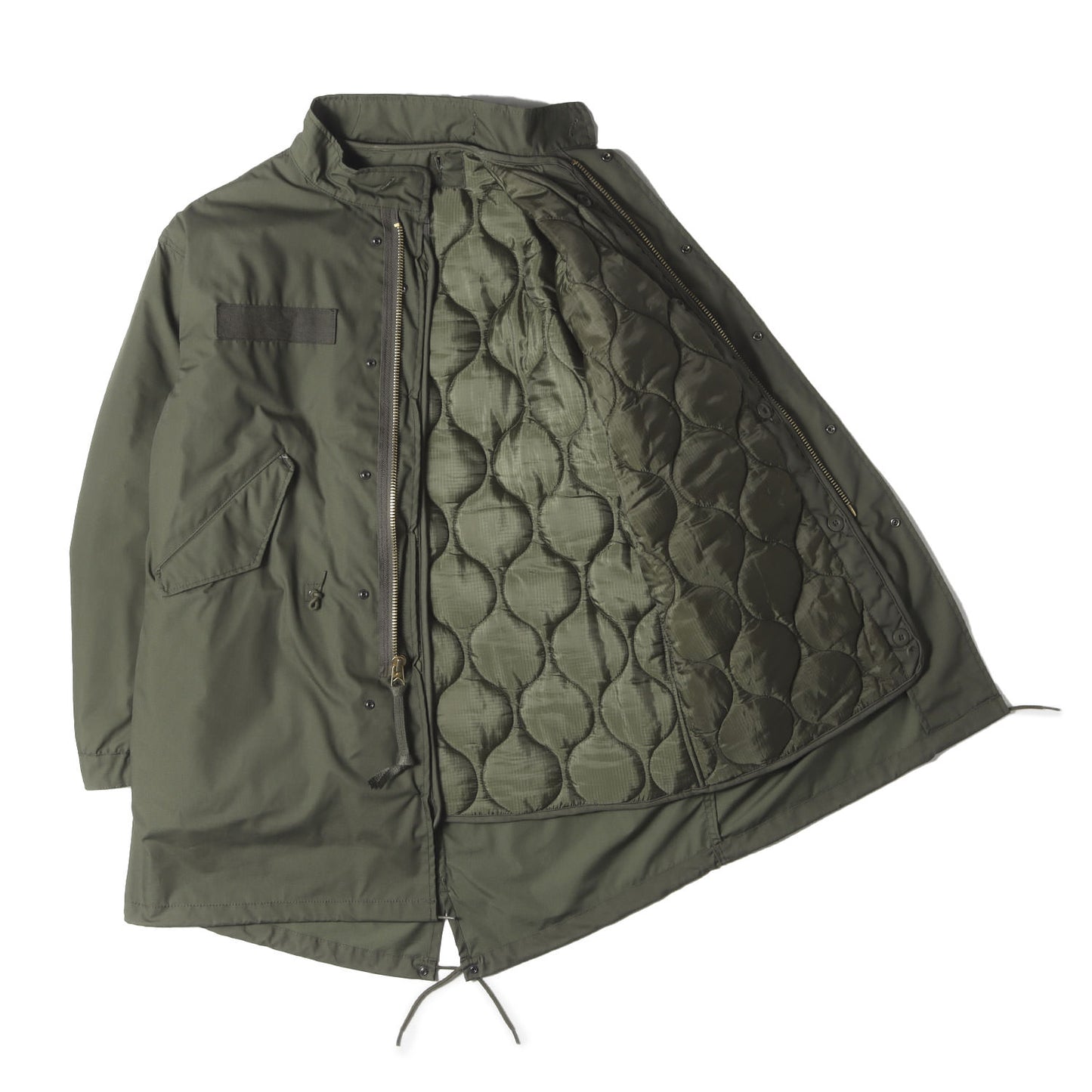 [中田商店オリジナル SESSLER] キルティングライナー付き フィッシュテール モッズコート (M-65 PARKA)