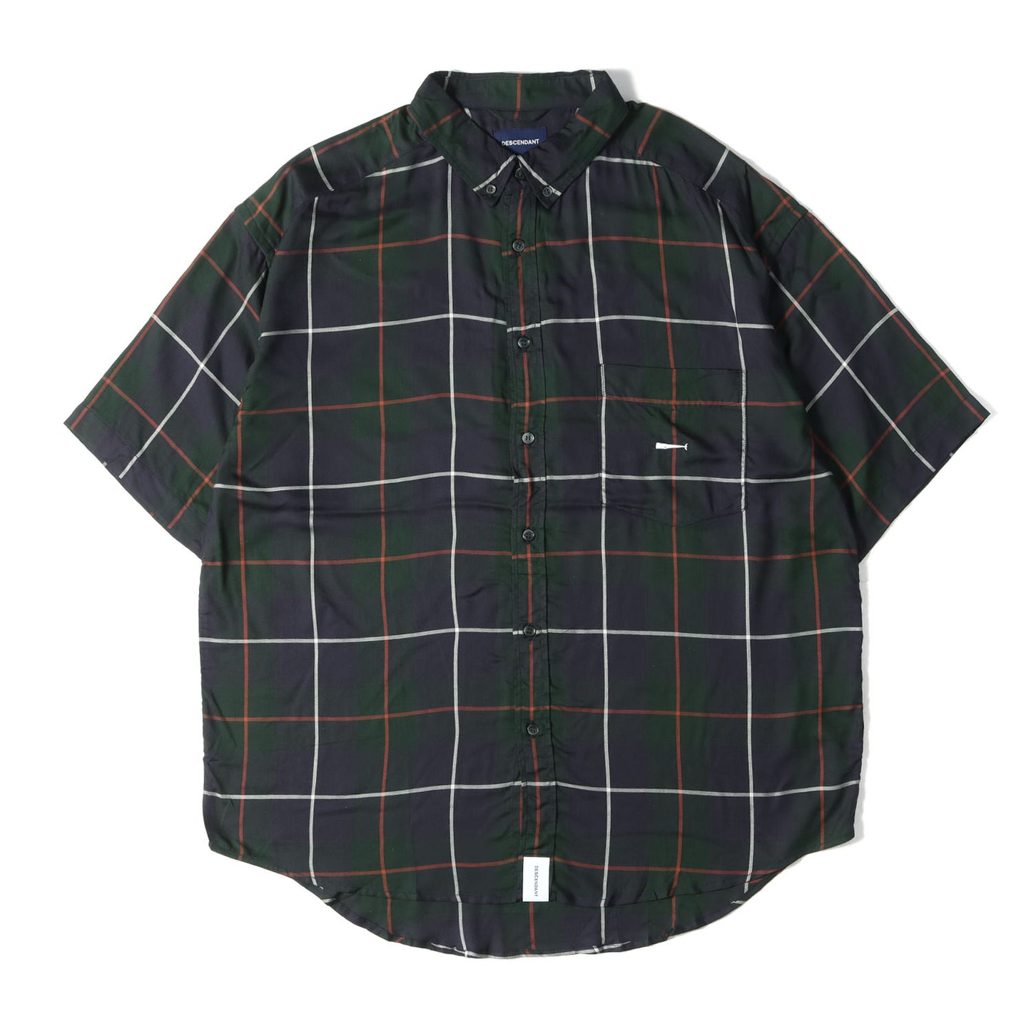 21SS レーヨン チェック ボタンダウン 半袖シャツ(HYANNIS B.D SS SHIRT FULL SIZE)