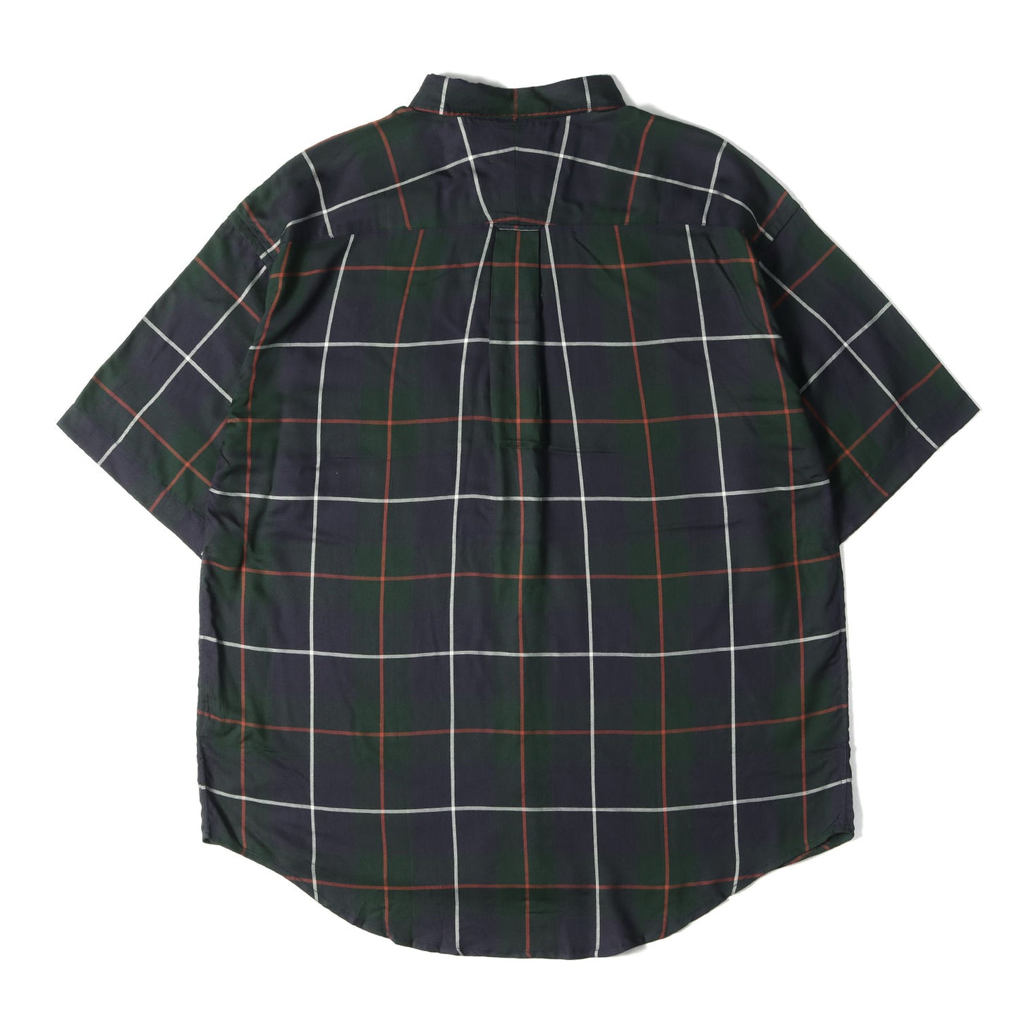 21SS レーヨン チェック ボタンダウン 半袖シャツ(HYANNIS B.D SS SHIRT FULL SIZE)