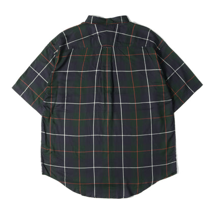 21SS レーヨン チェック ボタンダウン 半袖シャツ(HYANNIS B.D SS SHIRT FULL SIZE)