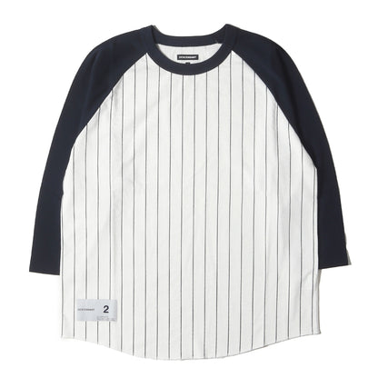 22SS ストライプ ラグラン ベースボールTシャツ(E.P LS)