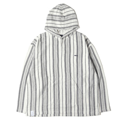 21SS ストライプ ハバシャツ / メキシカンパーカー(BAJA HOODED LS SHIRT)