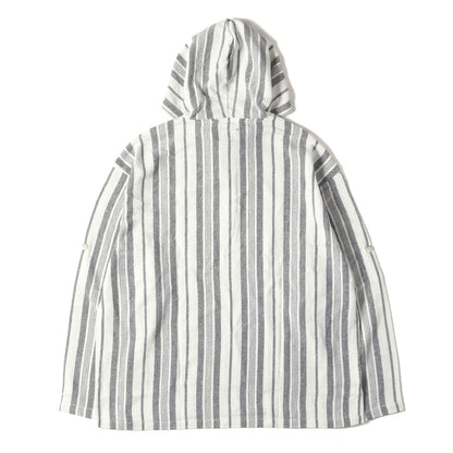 21SS ストライプ ハバシャツ / メキシカンパーカー(BAJA HOODED LS SHIRT)