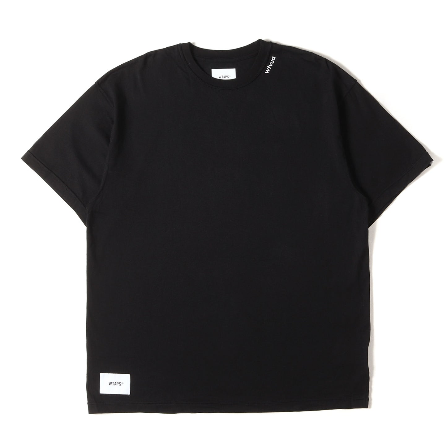 23SS wtvuaロゴ刺繍 クルーネック Tシャツ(WTVUA / SS / COTTON)