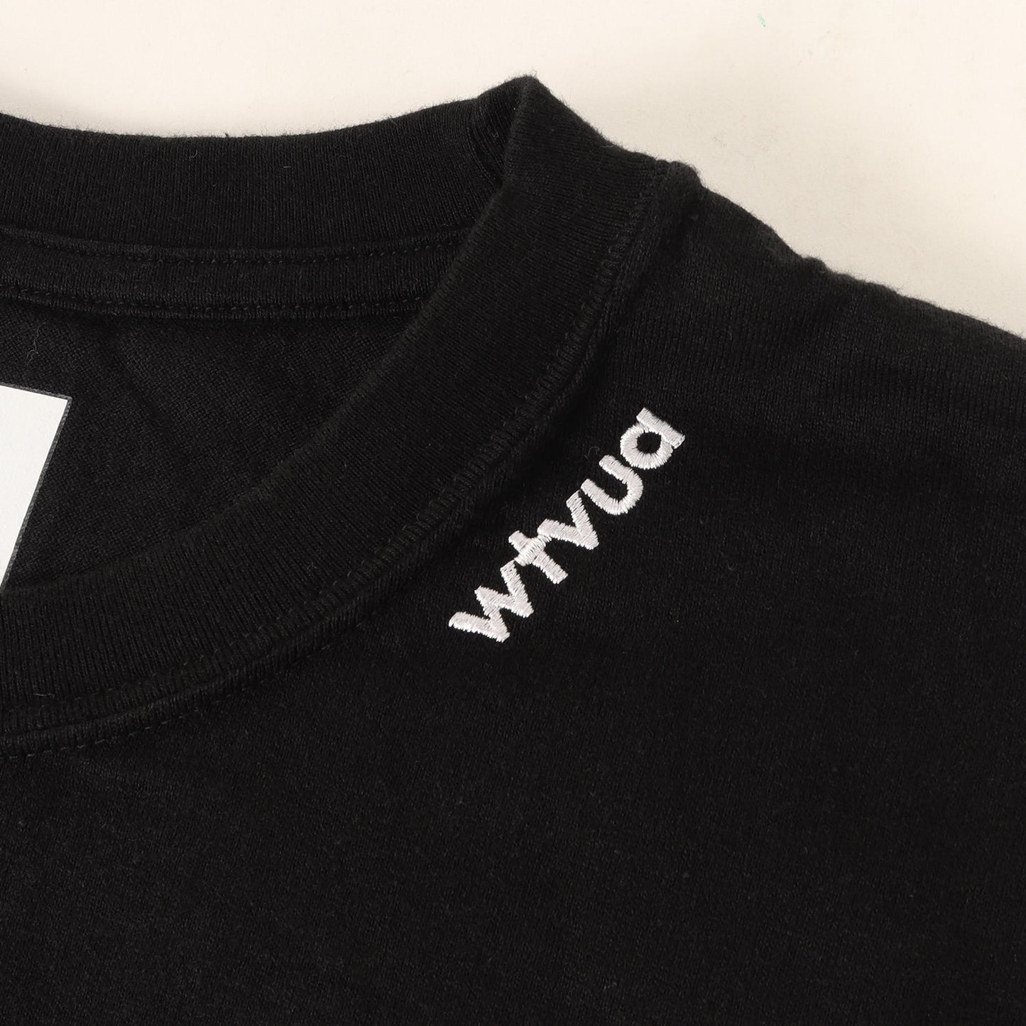23SS wtvuaロゴ刺繍 クルーネック Tシャツ(WTVUA / SS / COTTON)