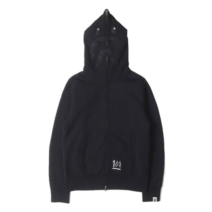 ZOZOTOWN限定 10周年記念 スワロフスキー シャーク ジップ スウェットパーカー
