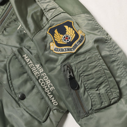 [人気モデル] U.S.AIR FORCE 純正カスタムワッペン L-2B フライトジャケット