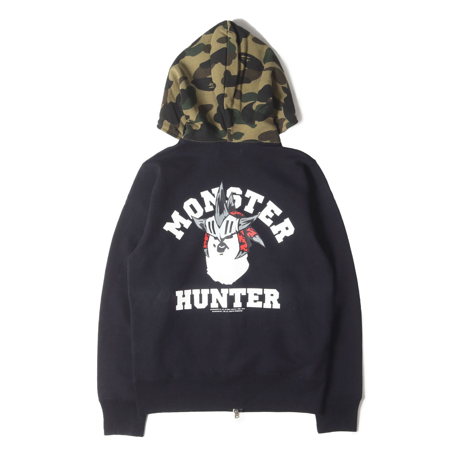 ×MONSTER HUNTER 1stカモ フード ジップ スウェットパーカー