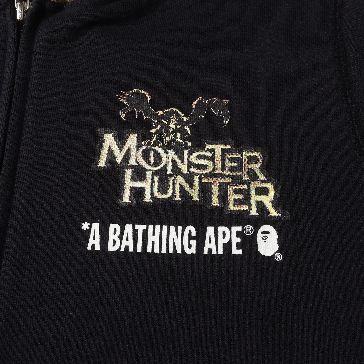 ×MONSTER HUNTER 1stカモ フード ジップ スウェットパーカー