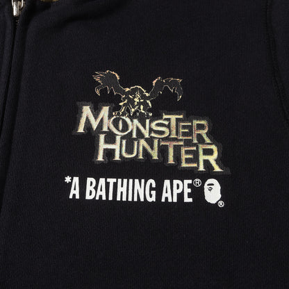 ×MONSTER HUNTER 1stカモ フード ジップ スウェットパーカー