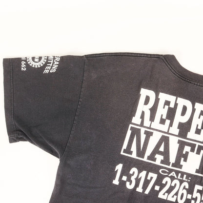 90s UAW 退役軍人委員会 メッセージロゴ Tシャツ / USA製 Murina