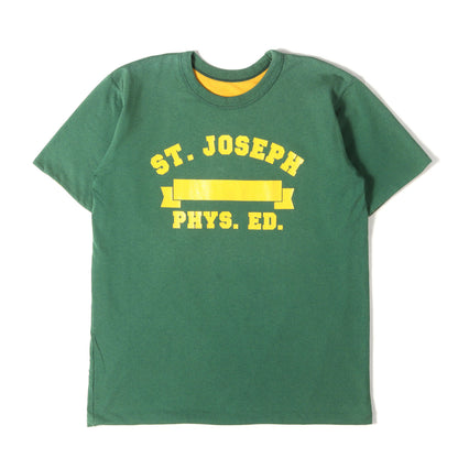 70～80s 3段カレッジプリント ダブルフェイス Tシャツ