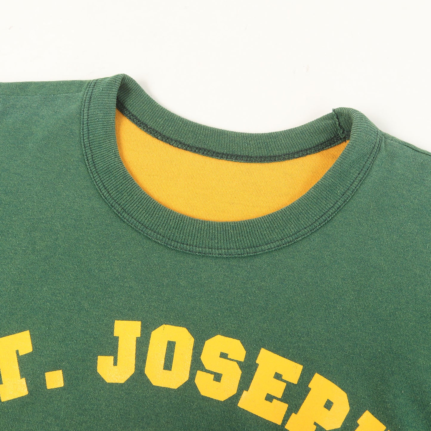 70～80s 3段カレッジプリント ダブルフェイス Tシャツ