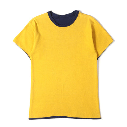 70s バータグ 無地 ダブルフェイス Tシャツ