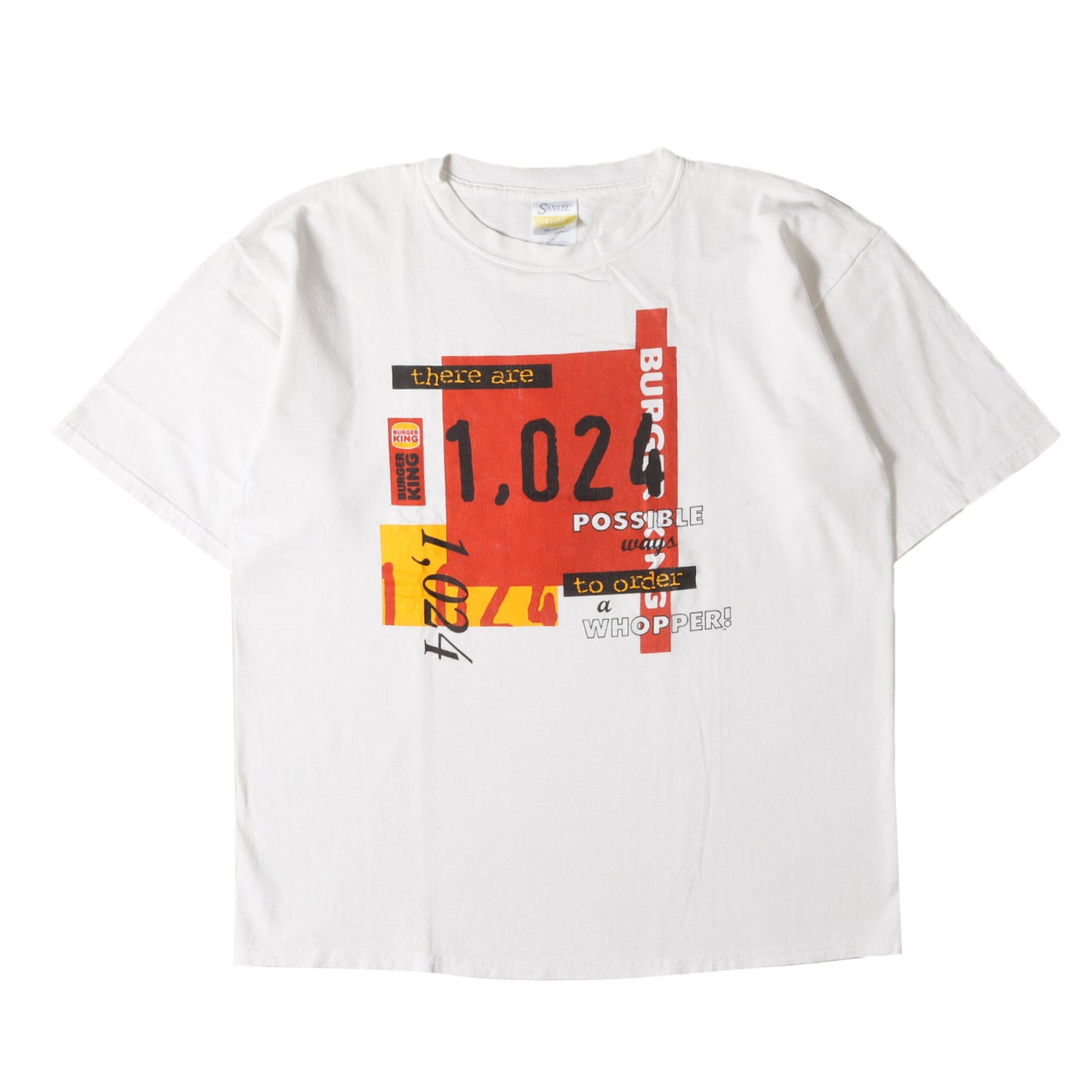 90s バーガーキング ワッパー プリント Tシャツ / メキシコ製 SANTEE