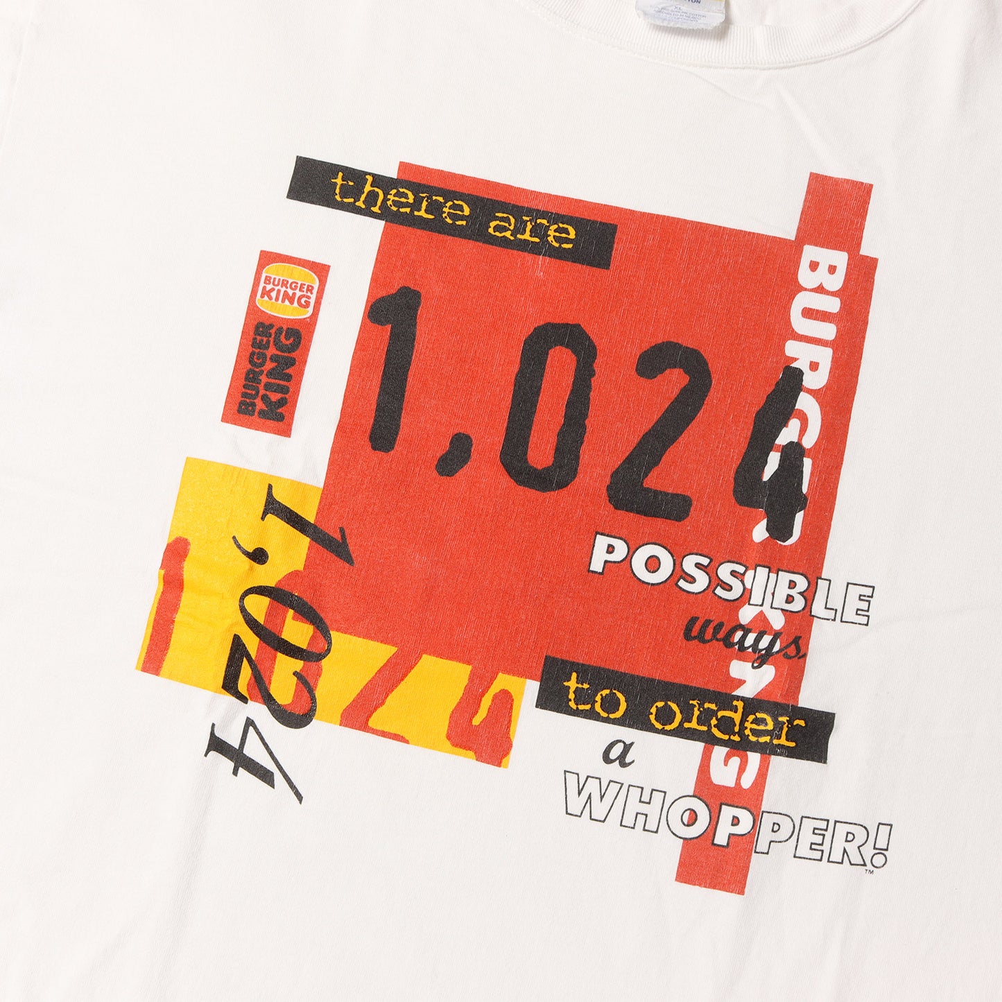 90s バーガーキング ワッパー プリント Tシャツ / メキシコ製 SANTEE