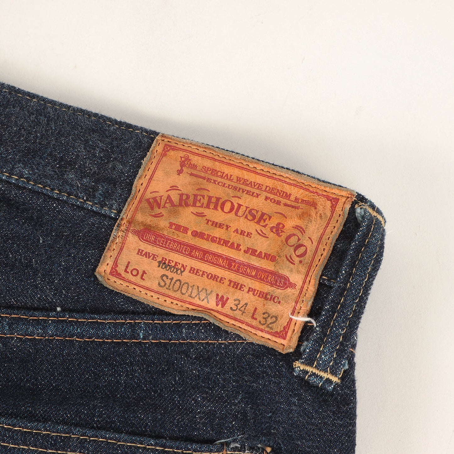 [濃紺 大戦モデル] 23AW S1001XX-1000XX 1946年 革パッチ ボタンフライ デニムパンツ