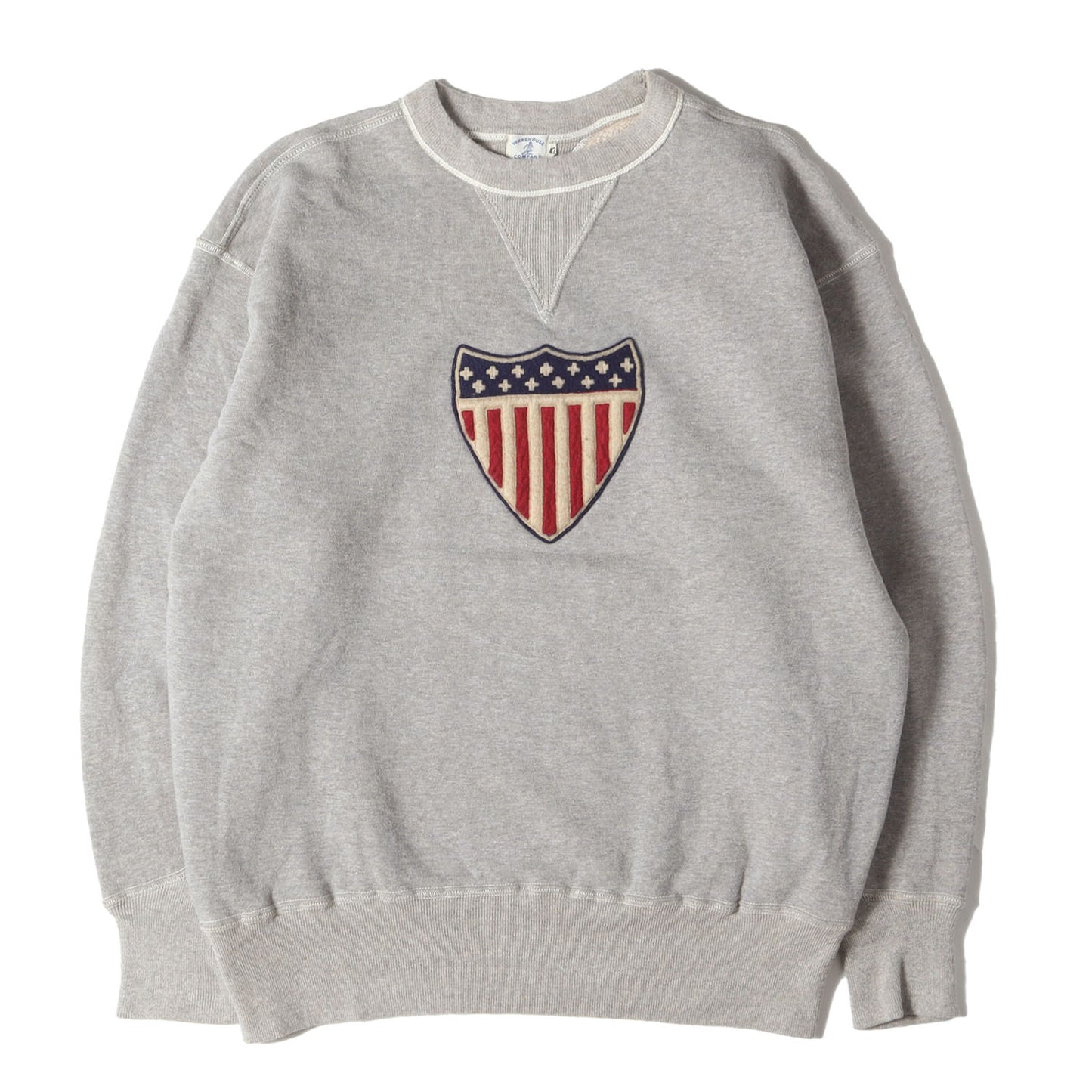 [人気モデル] 24AW BEAMS PLUS別注 星条旗パッチ 両Vスウェット (1924 SWEAT SHIRT)