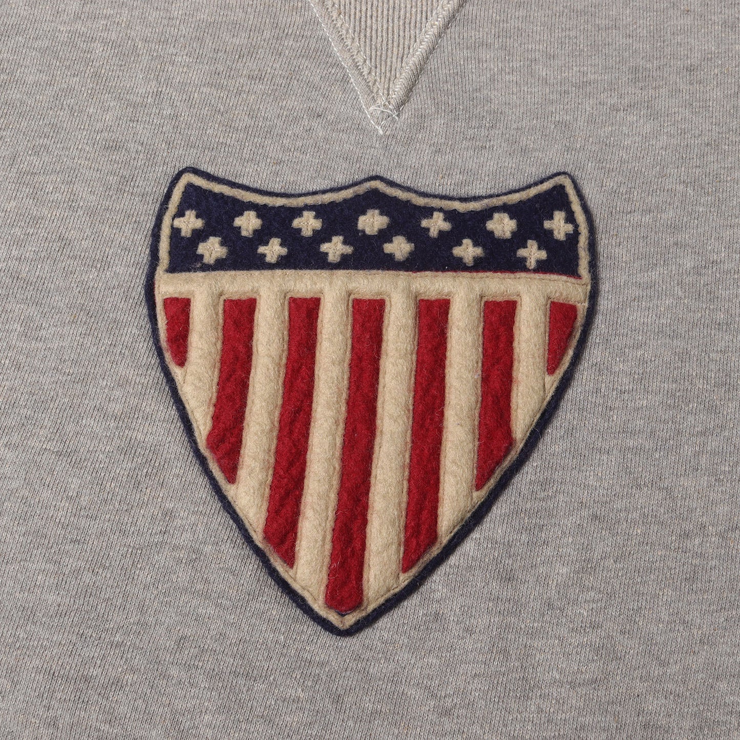 [人気モデル] 24AW BEAMS PLUS別注 星条旗パッチ 両Vスウェット (1924 SWEAT SHIRT)