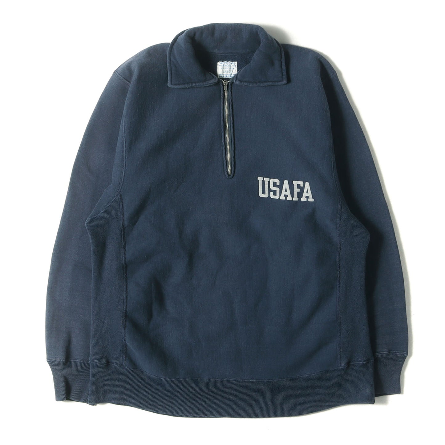 22AW USAFA 襟付き ハーフジップ リバースウィーブ スウェット