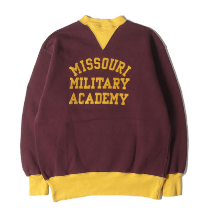 [直営店限定] フロッキー3段プリント ツートーン 両V スウェット (Lot 494 MISSOURI MILITARY ACADEMY)